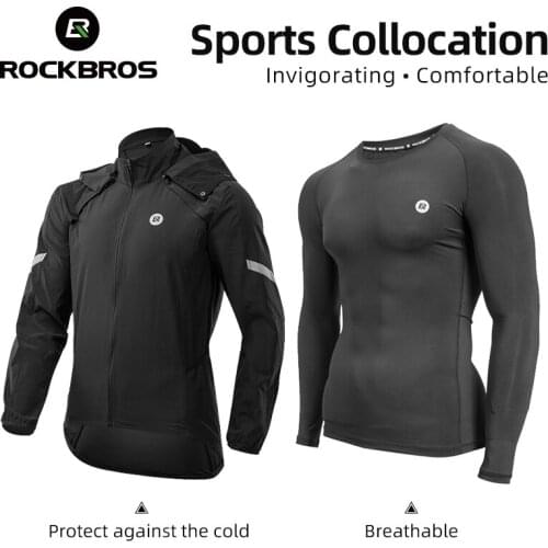 ROCKBORS Cycling Jersey Ultralight Reflective Bicycle Jacket Set Long Windproof Road Mountain Bike MTB Jackets Cycling Sets