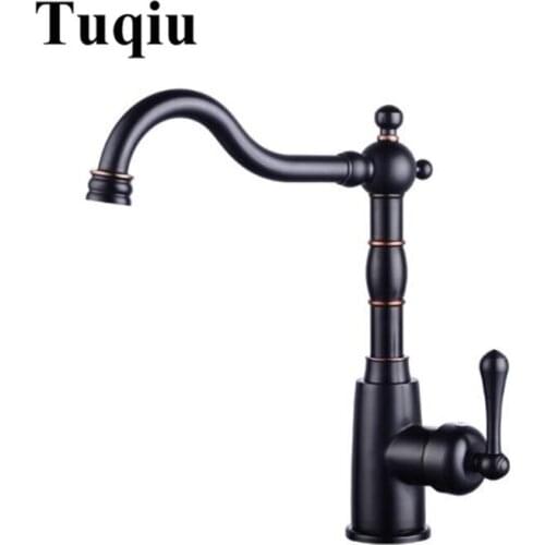 Vidric Tall brass Basin Faucet hot and cold new arrival black single lever Wash Faucet bathroom sink faucet basin tap free shipp