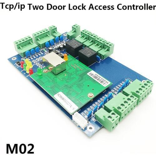 Wiegand TCP/IP Two Doors Access Control Board ,2 Door Access Control Panel Door Security Access Control System M02