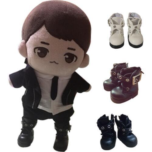 2019 doll shoes leather shoes Stuffing Plush 20cm EXO doll leather shoes