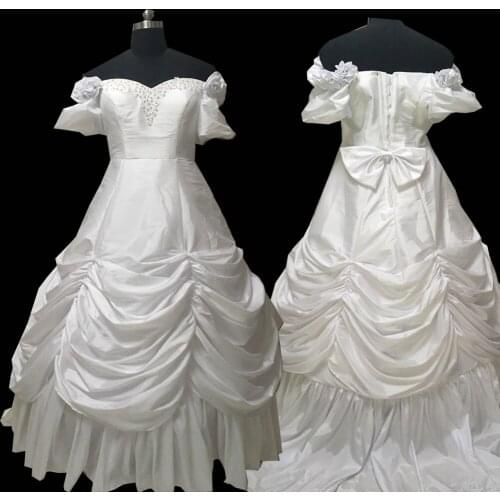 2021 New white Civil War Victorian Styled Gown Vintage Costumes Victorian Dress D-333