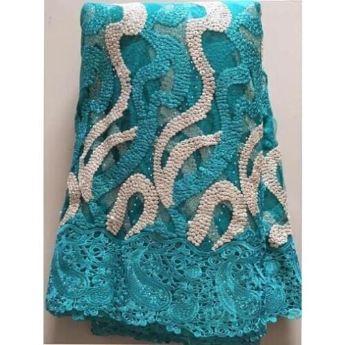 2020 Latest French Nigerian Lace Fabrics High Quality Tulle African Lace Fabric Wedding Stones French Tulle Lace YLL2920