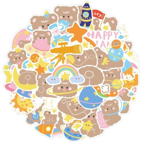 40/pcs Astronaut Cartoon Graffiti Anime Stickers For Water Bottles Waterproof Pack Motorcycle Laptop Skateboard Kids Decal Toy