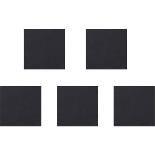 5 Pcs Sponge Neoprene Rubber Anti-Vibration Pads Vibration Isolation Mats 150x150x5mm (Black)