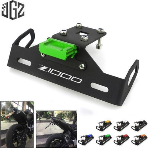 Motorcycle License Plate Holder Frame with LED Tail Light Mount Bracket for KAWASAKI Z1000 2013 2014 2015 2016 2017 2018 2019