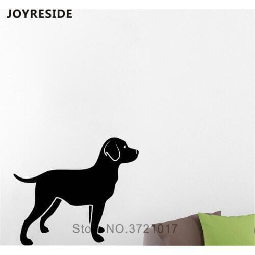 JOYRESIDE Dog Pet Dog Wall Decal Animal Cute Wall Sticker Pet Dogs Vinyl Decor Home Kids Bedroom Decor Interior Designed A1024