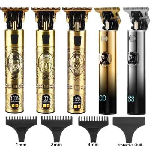 T9 Men Hair Clipper Trimmer Shaver Razor Professional Hair Cutting Machine Beard Barber and Mustache Trimmer 0MM Trimmer For Men
