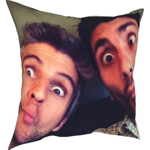 Nev And Max Pillow Case Friends Tv Show Cushion Cover Novelty Zippered Decorative Pillowcover for Home 18"x18"