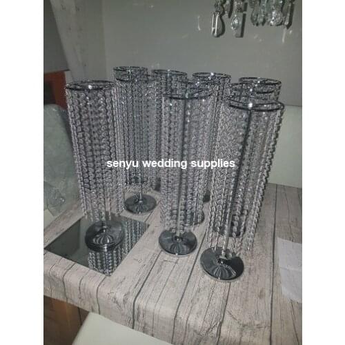 New style wedding candelabra with flower bowl metal tall gold centerpiece stands senyu0691