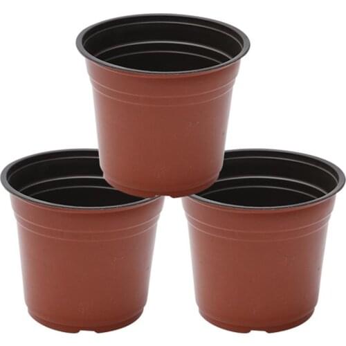 10pcs 9cm-21cm Plastic Grow Box Fall Resistant Tray For Home Garden Plant Pots Nursery Transplant Flower Pots