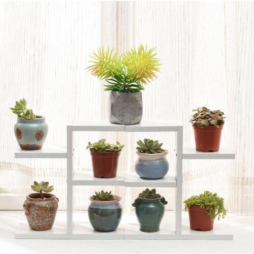 Flower shelf multi-storey indoor special balcony fleshy green flower pot rack solid wood living room simple floor rack