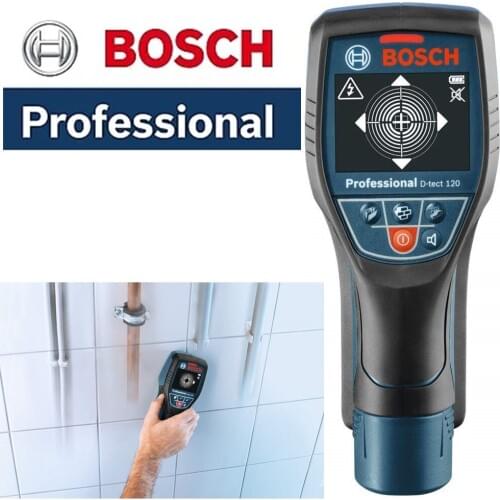 BOSCH D-TECT 120 Professional Digital Wall Floor Scanner Panel Detector Stud Finder Metal, Wood , Water pipe Electric cable wire