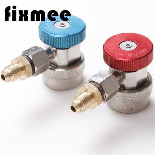 1 Pair High Low Adapter Connector R134A AC Air Condition Adjustable Quick Coupler Car Accessories