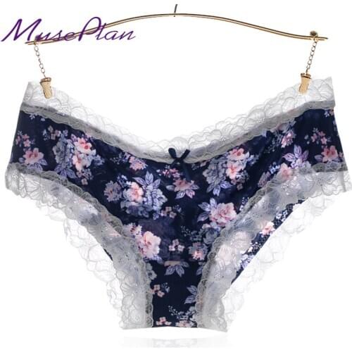 Sexy lady seamless women underwear Mid-Rise bow panties lace briefs