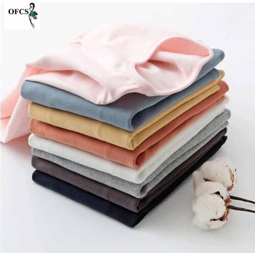 Hot Sale Childrens Wear Sweater Spring & Autumn Boy & Girls long sleeved Solid T-Shirts Kids Tops Teenager Soft Clothes Retail