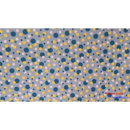 High Quality round dot pattern Faux PU Leather fabric for DIY sewing sofa table shoes bags bed material(1 yard)