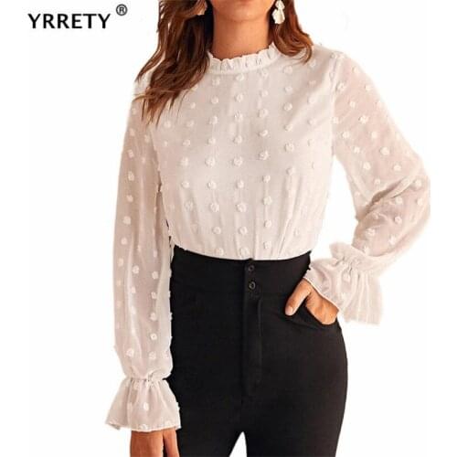 Блузки в горошек YRRETY China At AliExpress