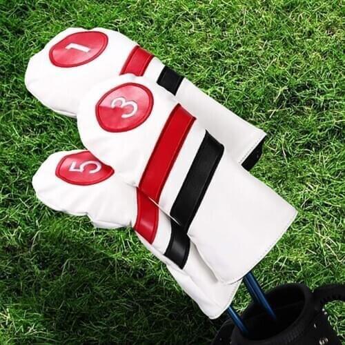Golf Club Headcover PU Leather Club Protector Golfing Head Cover Golfer Sports Accessories