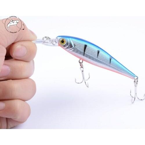 1Pcs 3D Eyes Minnow Fishing Lure 10cm/9.6g Wobblers Crankbait Gorgeous Color Artificial Hard Swimbait