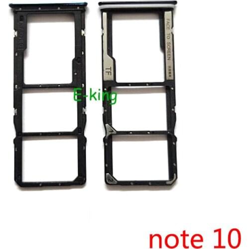 10PCS For Xiaomi Redmi Note 10 Pro 5G Sim Card Slot Tray Holder Sim Card Reader Socket