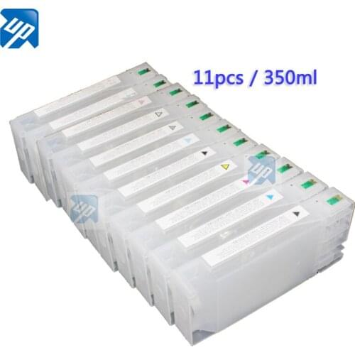 11-pack 350ml Compatible ink Cartridge set for Epson Stylus Pro 7900 9900 printer with chip & chip resetter CISS cartridges