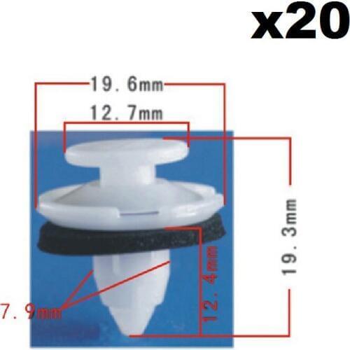 20x For Honda Nylon Retainer Clip