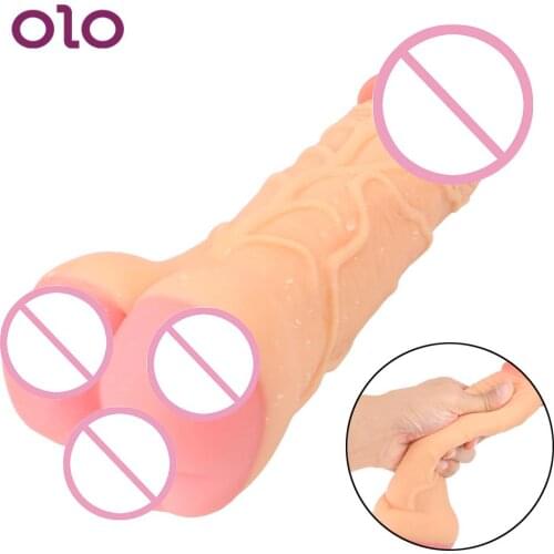 OLO Anal Sex Dildo Erotic Super Soft Dildo Realistic Dildo Female Masturbation Sex Toys for Woman Man