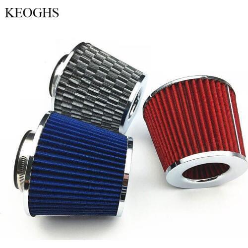 Car air filter 76mm large air flow modified intake filter filtro de ar 1pc