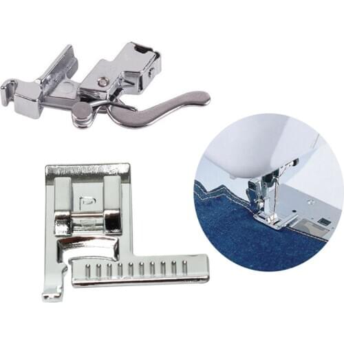 XUNZHE Household Electric Sewing Machine Foot Pressure Foot With Ruler Multifunctional Sewing Machine Presser Foot Accessories