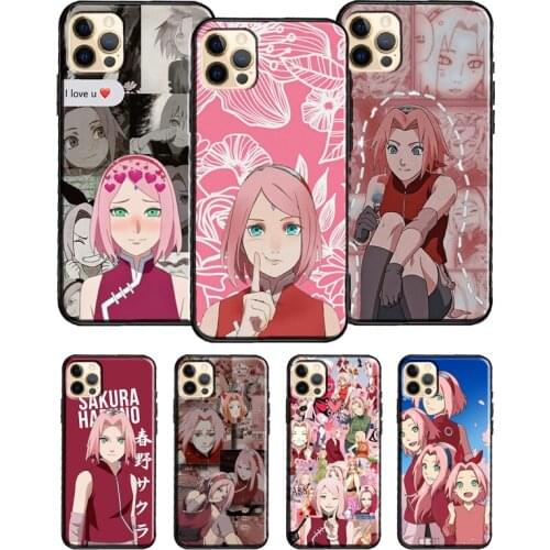 Haruno Sakura Shippuden Anime For iPhone 12 Pro Max Mini Cover TPU Phone Case For iPhone 11 Pro Max XS X XR 7 8 Plus SE