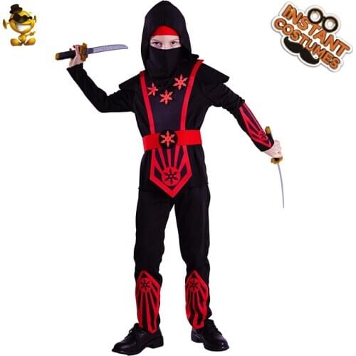 Carnival Kids Ninja Costume Halloween Role Play Warrior Ninja Children Outfits Cosplay Children Costumes