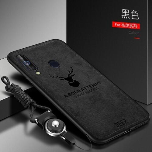 For Samsung Galaxy A30 A50 A70 A10 A20 A50S A80 A90 5G Case Soft fabric Deer Protect Back Cover Case for samsung M10 M20 M30S