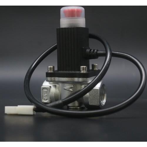 Solenoid Valve Normally open G1/2" G3/4" G1" Natural Gas LPG Emergency Shut Off Valve with Home Security Alarm System DC9-24V