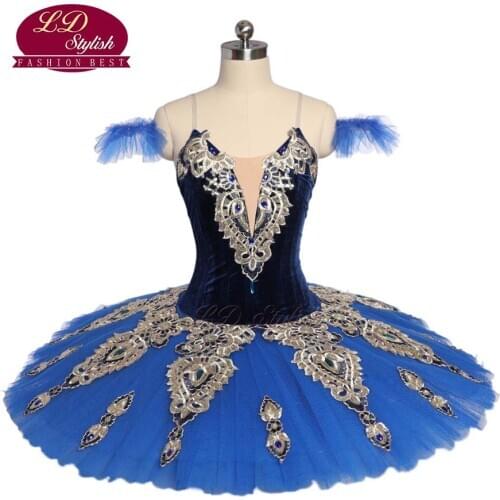 Adult Blue Ballet Tutu The New Canary Fairy Stage Wear Women Ballet Dance Costumes For Competition Girls Ballet Skirt Apperal