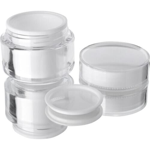 Hot Sale Portable Refillable Bottles Travel Face Cream Lotion Cosmetic Container Plastic Empty Makeup Jar Box