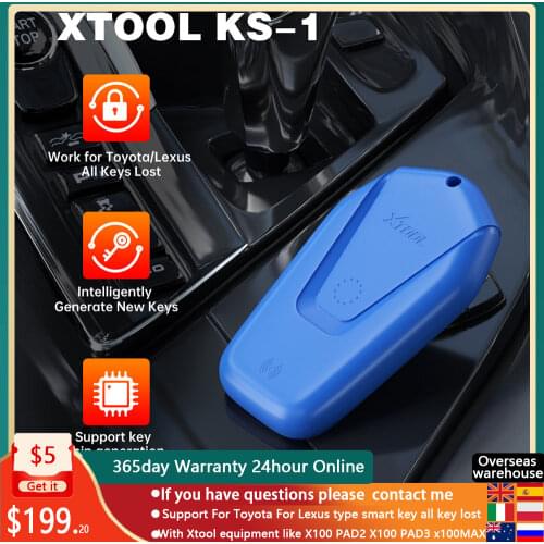 TOOL KS-01 ks01OBD2 Diagnostic For PS90 X100 PAD2 PAD3 PAD Elite A80 H6 All Lost Via OBD2 KC100 KS01 Fit For Toyota Smart Key