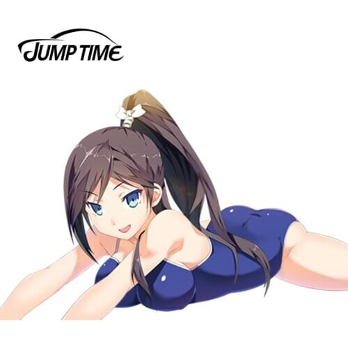 JumpTime 13cm x 8.6cm 3D Car Styling Hentai Ouji to Warawanai Neko Anime Car Window Decal JDM Car Sticker Sexy Graphic