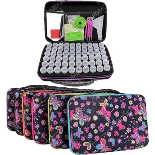 5D Diamond Painting Storage Box 60-Slot Diamond Painting Accessories Tools Jewelry Bead Storage Jar Ring Sparkling rhines