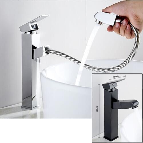 Kitchen Faucet Bathroom Basin Faucet Single Handle Single Hole Mixer Tap Deck Mounted Hot And Cold Tap Sink Brass Faucet
