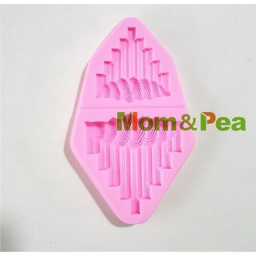 Mom&Pea 1309 Free Shipping Deco Silicone Mold Cake Decoration Fondant Cake 3D Mold Food Grade