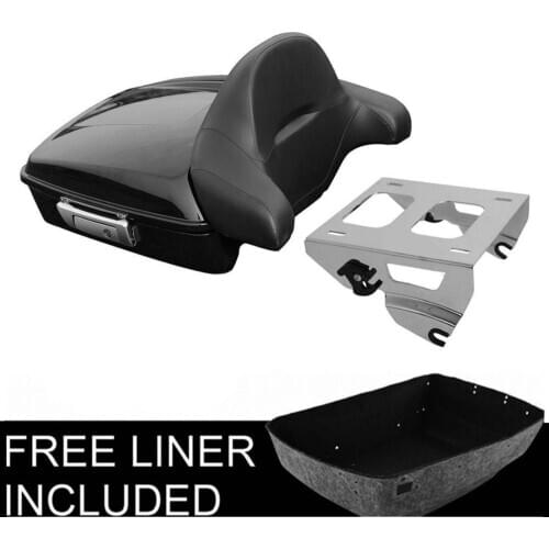 Motorcycle Chopped Pack Trunk Backrest Mount Rack For Harley Tour Pak Touring Road King Street Glide Electra Glide 2014-2020