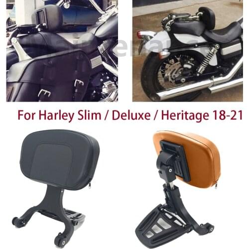 Motorcycle Multi-Purpose Driver Passenger Backrest For Harley Softail Slim Deluxe Heritage 2018-2021 FLSL FLDE FLHCS FLHC