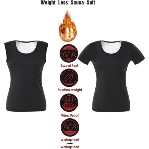 New Women Sauna Suits 2021 Body Shaper Sweat Shirt Ladys Thermo Slimming Tops Fitness Corset Waist Trainer Weight Loss Shapewear