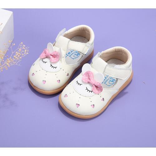 2019 spring new 1-3-5 years old girls shoes leather baby toddler shoes Korean Princess shoes