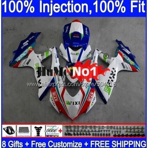 OEM For SUZUKI GSXR-750 GSXR 600 750 GSXR600 GSX-R750 White Blue 17MC.75 GSXR-600 K8 GSXR750 2008 2009 2010 08 09 10 Fairings