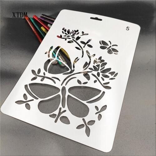 Dragonfly plastic mold shield DIY cake scrapbook stencils hollow Embellishments printing lace ruler Valentines Day