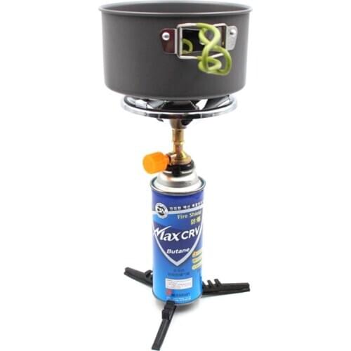 Portable Outdoor Camping Gas Stove Hiking Backpacking Picnic Ultralight Cooking Gas Burner Stove Furnace