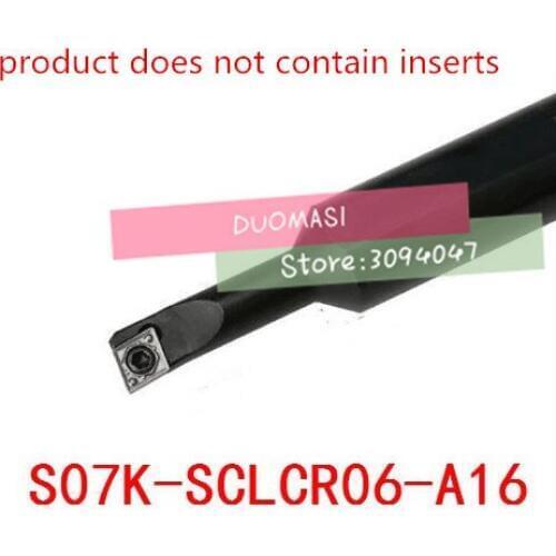 S07K-SCLCR06-A16,right turning tool holder Handle diameter 16mm, Head diameter 7mm use carbide inserts CCMT060204