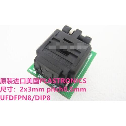 UFDFPN8 MLP8 2*3MM 0.5MM IC Burning seat Adapter testing seat Test Socket test bench in stock free shipping