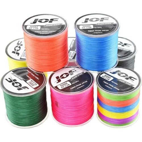 Universal 8 Strands 500M Fishing Line Braided Wire Multicolor Braided Fish Line Carp Fishing Weave Extreme 100% PE 22-120lb Drag
